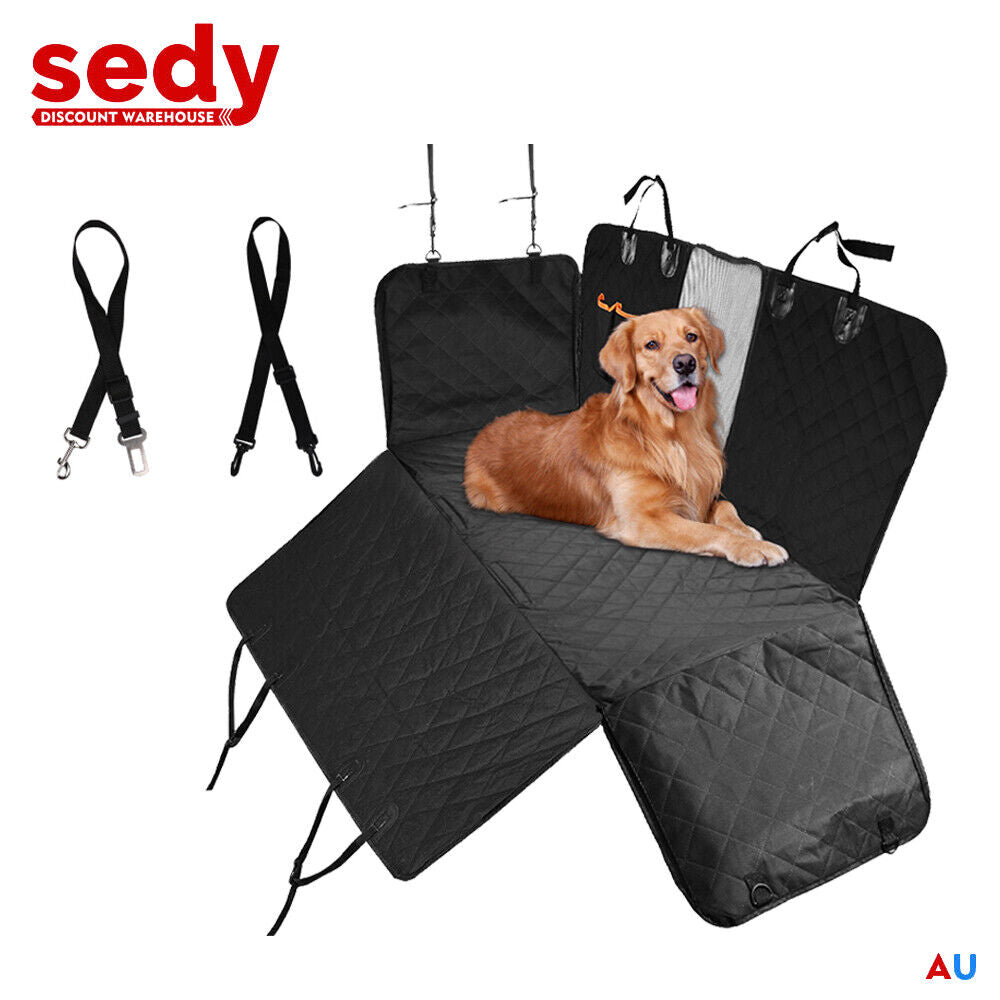 Automotive Decor: Pet Dog Waterproof Seat Cover Protector Hammock Back Rear Bench Mat for Car SUV