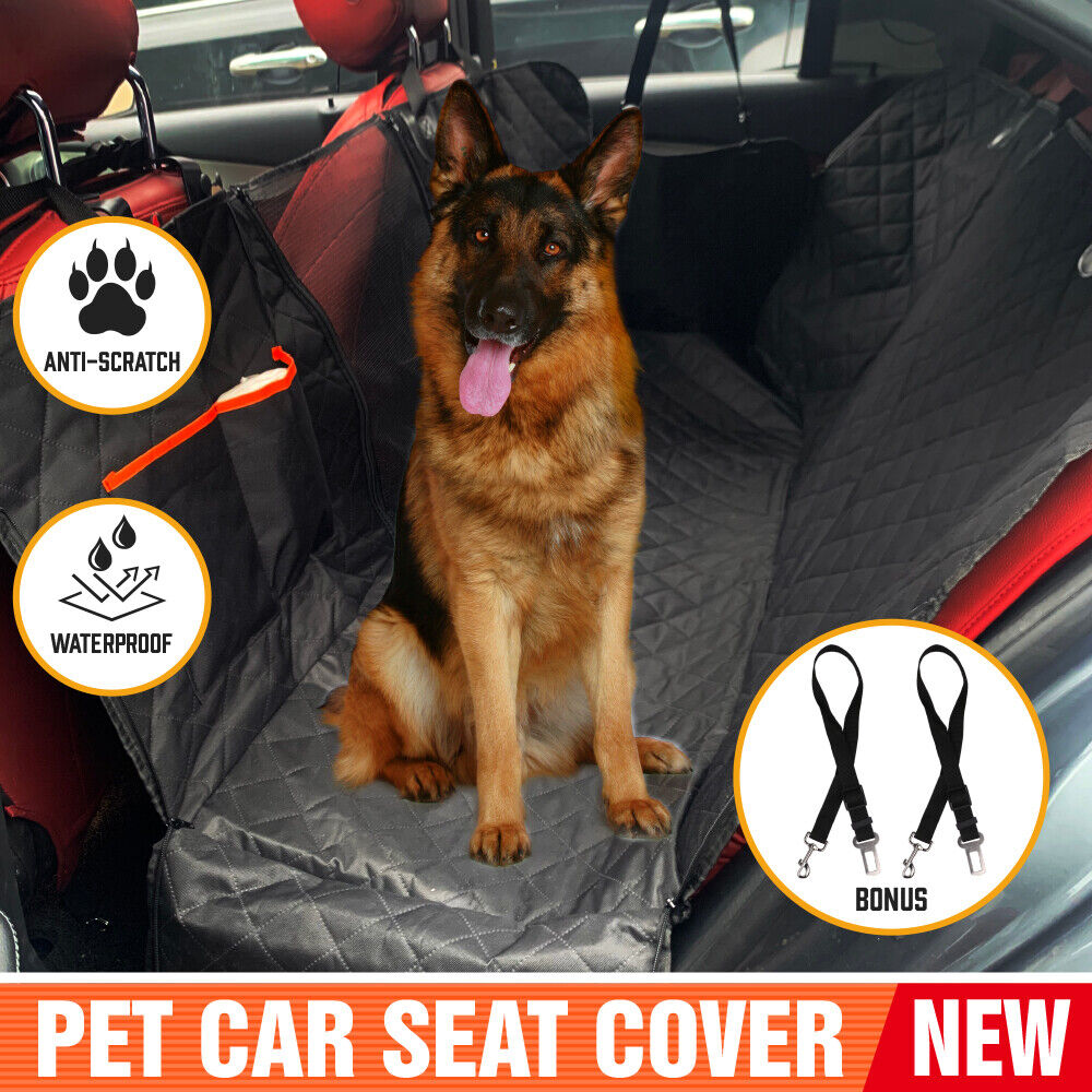 Automotive Decor: Pet Dog Waterproof Seat Cover Protector Hammock Back Rear Bench Mat for Car SUV