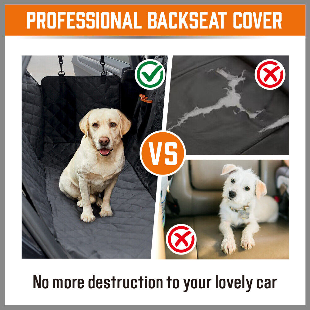 Automotive Decor: Pet Dog Waterproof Seat Cover Protector Hammock Back Rear Bench Mat for Car SUV