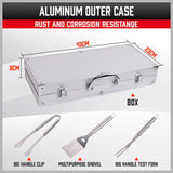 18Pcs BBQ Tool Set Stainless Steel Barbecue Utensil Cooking Grill Outdoor Cook