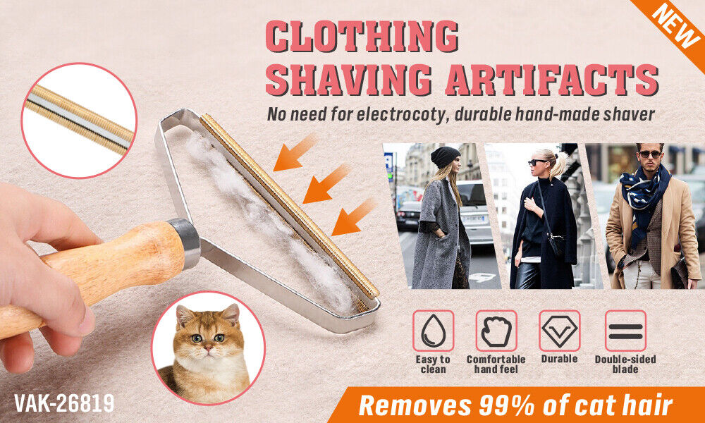 Dog Grooming Supplies: Lint Remover For Pet Hair Cat & Dogs Clothes Shaver Fabric Brush Wool Roller