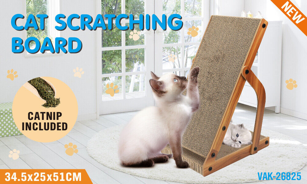 Cat Scratchers: VaKa Cat Scratching Scratcher Board Cat Tree Pad Lounge Toy Corrugated Cardboard