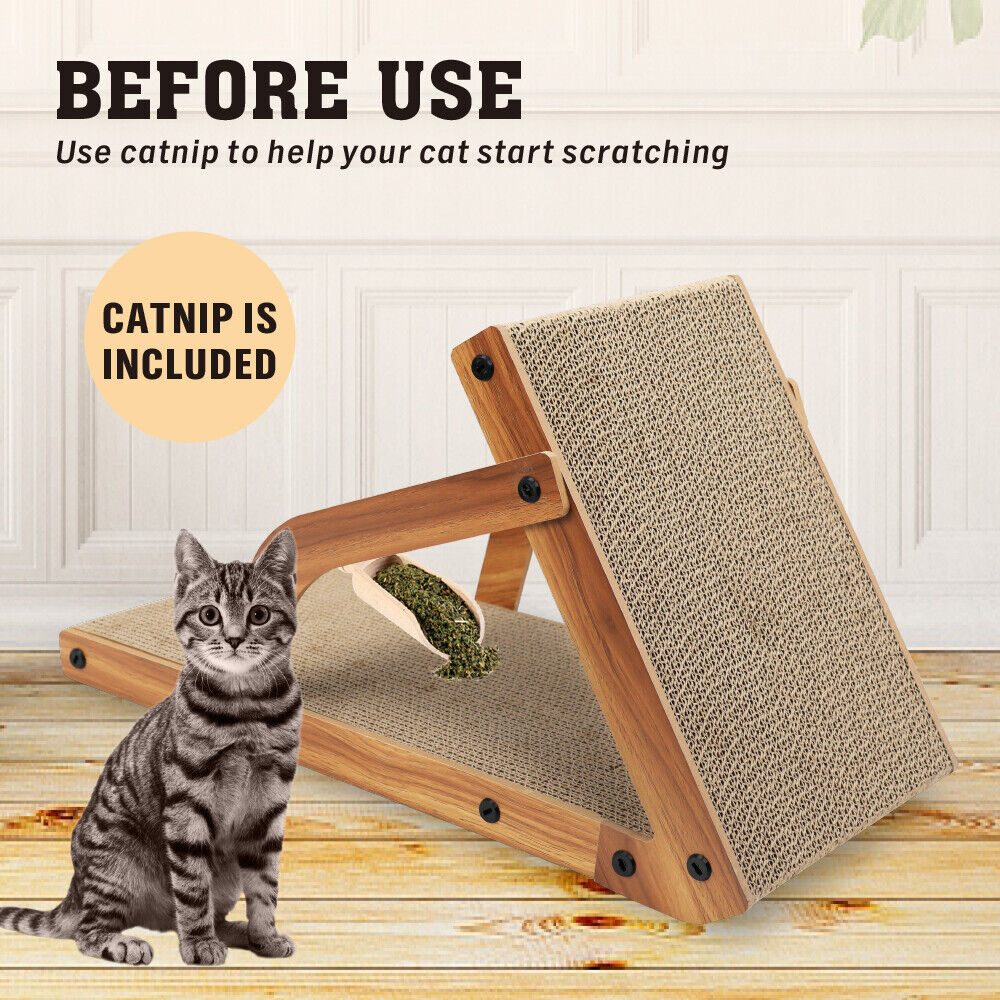 Cat Scratchers: VaKa Cat Scratching Scratcher Board Cat Tree Pad Lounge Toy Corrugated Cardboard