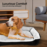 Dog Beds: Vaka Navy Dog Bed Pet Cat Calming Floor Mat Sleeping Cave Washable Extra Large 29704