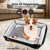 Dog Beds: Vaka Navy Dog Bed Pet Cat Calming Floor Mat Sleeping Cave Washable Extra Large 29704