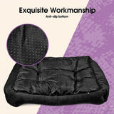 Dog Beds: Vaka Navy Dog Bed Pet Cat Calming Floor Mat Sleeping Cave Washable Extra Large 29704