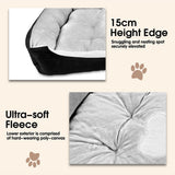 Dog Beds: Vaka Navy Dog Bed Pet Cat Calming Floor Mat Sleeping Cave Washable Extra Large 29704