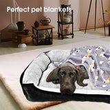 Dog Beds: Vaka Navy Dog Bed Pet Cat Calming Floor Mat Sleeping Cave Washable Extra Large 29704