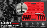 Hammers: SEDY 9Pcs Inner Bearing Puller Set Slide Hammer Internal Blind Hole Remover Tool
