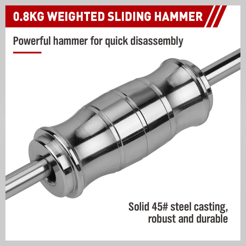 Hammers: SEDY 9Pcs Inner Bearing Puller Set Slide Hammer Internal Blind Hole Remover Tool