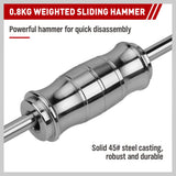 Hammers: SEDY 9Pcs Inner Bearing Puller Set Slide Hammer Internal Blind Hole Remover Tool