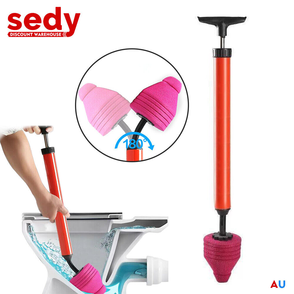 Toilet & Bidet Accessories: 62cm High Pressure Toilet Unblock Toilet Pipe Plunger Bathrooms floor Drains