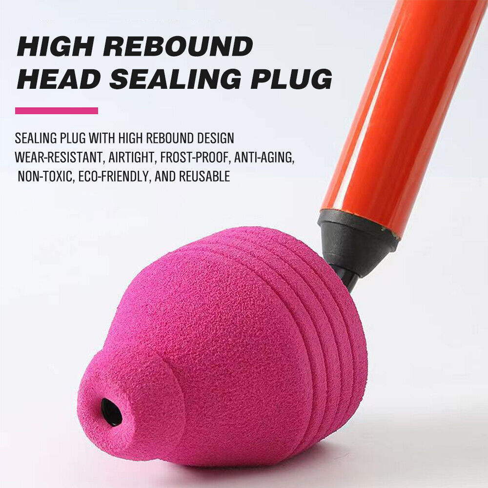 Toilet & Bidet Accessories: 62cm High Pressure Toilet Unblock Toilet Pipe Plunger Bathrooms floor Drains