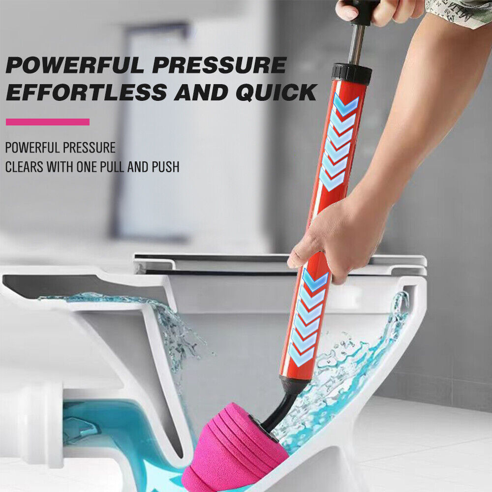 Toilet & Bidet Accessories: 62cm High Pressure Toilet Unblock Toilet Pipe Plunger Bathrooms floor Drains