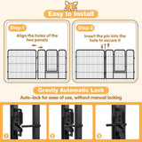 Dog Kennels: Pet Dog Playpen Puppy Exercise Cage Enclosure Fence Metal Outdoor 8 Panel