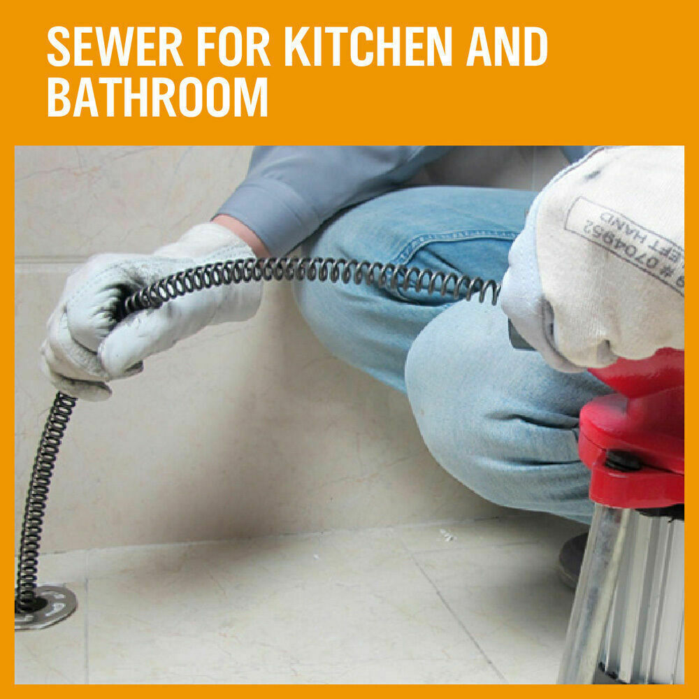 Sewage Pumps: 400W Drain Cleaner Electric Eel Rigid Plumbing Sewerage Pipe Machine 6 Cutters