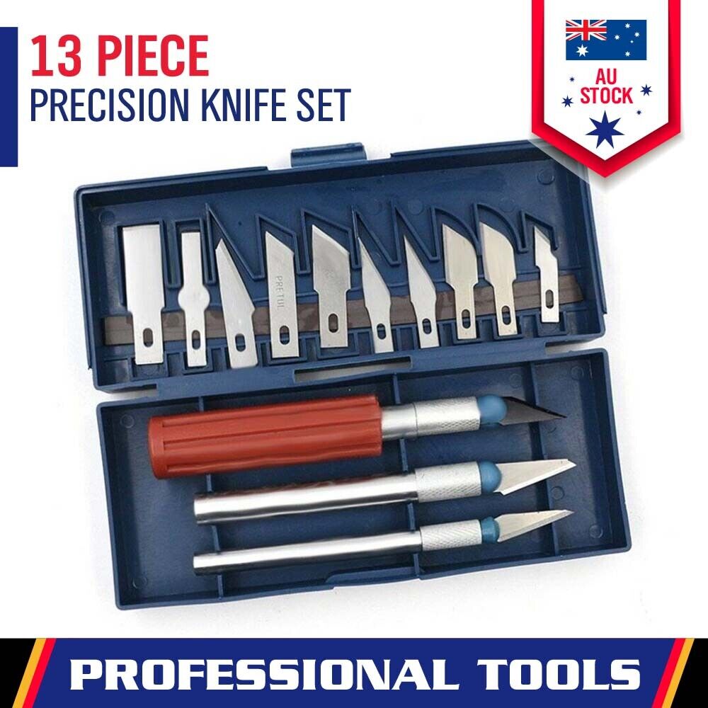 Chainsaws: 13Pc Durable Precision Knife Set Exacto Style Multi-function Hobby Knife Crafts