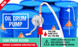 Fuel & Exhaust: Aluminium Rotary Drum Pump Diesel Fuel Kero Oil Petrol 44 Gallon Drum Hand Pump