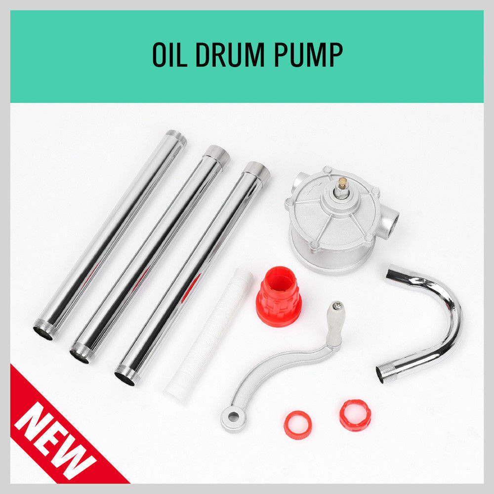 Fuel & Exhaust: Aluminium Rotary Drum Pump Diesel Fuel Kero Oil Petrol 44 Gallon Drum Hand Pump