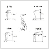 Lifts & Hoists: Engine Crane 2 Ton Hydraulic Hoist Folding Shop Mobile Lifter Workshop Lift