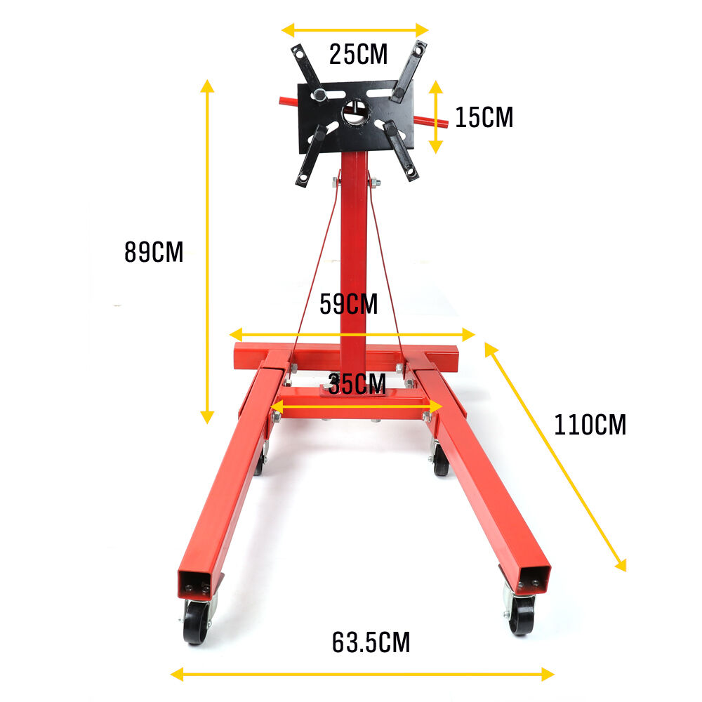 Automotive Lifts & Hoists: 900kg Engine Stand Heavy Duty Industrial Workshop Cars Auto Crane Hoist