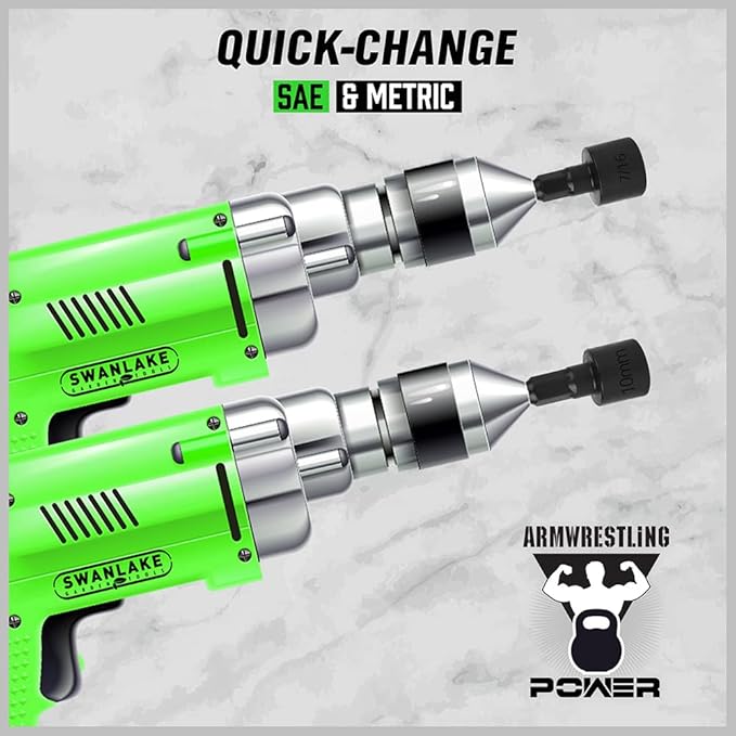 Hand Tools: SWANLAKE GARDEN TOOLS (letter with no tracking)SWANLAKE 20PCS Power Nut Driver Set for Impact Drill, 1/4” Hex Head Drill Bit SAE and Metric