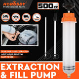 Hand Tools: HORUSDY 500ML Oil Suction Syringe Style Manual Pump Oil Brake Fluid Extractor