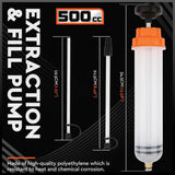 Hand Tools: HORUSDY 500ML Oil Suction Syringe Style Manual Pump Oil Brake Fluid Extractor