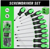 Hand Tools: SWANLAKE 11PCS Screwdriver Set, Magnetic 5 Phillips and 5 Flat Head Tips for Fastening and Loosening Seized (11PCS)