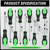 Hand Tools: SWANLAKE 11PCS Screwdriver Set, Magnetic 5 Phillips and 5 Flat Head Tips for Fastening and Loosening Seized (11PCS)