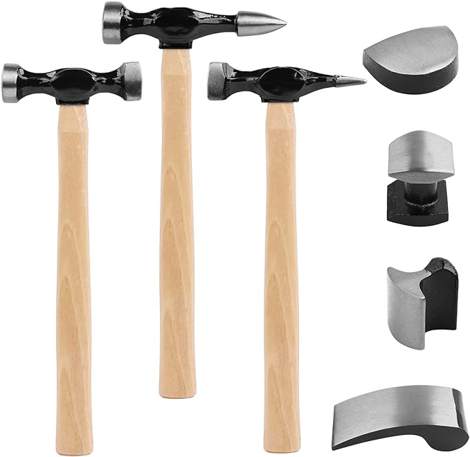 Hand Tools: SWANLAKE GARDEN TOOLS 7 Piece Auto Body Repair Kit, Auto Body Tools, Auto Body Repair Tools with Carbon Steel Hammer Heads (SW-66076)