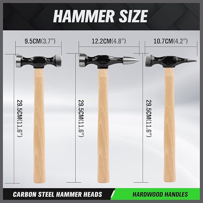Hand Tools: SWANLAKE GARDEN TOOLS 7 Piece Auto Body Repair Kit, Auto Body Tools, Auto Body Repair Tools with Carbon Steel Hammer Heads (SW-66076)