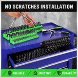 Tool Sockets: SWANLAKE 4Pc Magnetic Socket Organizer Tray 3/8" 1/4" SAE Metric Socket Holder