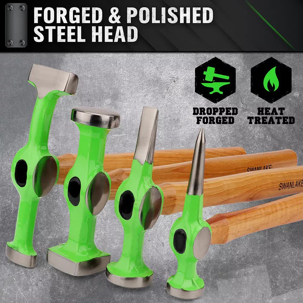 Hand Tools: 9-Piece Garden Tools Auto Body Hammer Dolly Set Car Body Dent Repair Tool Case