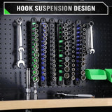 Hand Tools: SWANLAKE 6-Piece Swivel Socket Organiser Set, 1/4-Inch x 26 Clips, 3/8-Inch x 26 Clips, 1/2-Inch x 22 Clips, Premium Quality Socket Storage Holders