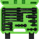 Hand Tools: SWANLAKE 18Pcs Drive Tool Accessory Set Extension Bars Impact Universal Joint