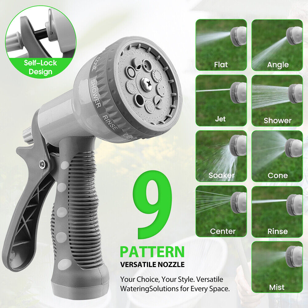 Air Compressors Accessories: 10M Retractable Garden Air Hose Reel Storage Auto Rewind Wall Mounted Grey AU