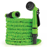 Garden Hoses: 25FT Water Garden Hose Flexible Expandable Pipe Car Wash W/ Spray Nozzle Gun