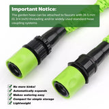 Garden Hoses: 25FT Water Garden Hose Flexible Expandable Pipe Car Wash W/ Spray Nozzle Gun