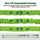 Garden Hoses: 25FT Water Garden Hose Flexible Expandable Pipe Car Wash W/ Spray Nozzle Gun