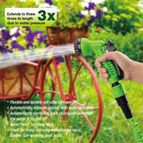 Garden Hoses: 25FT Water Garden Hose Flexible Expandable Pipe Car Wash W/ Spray Nozzle Gun