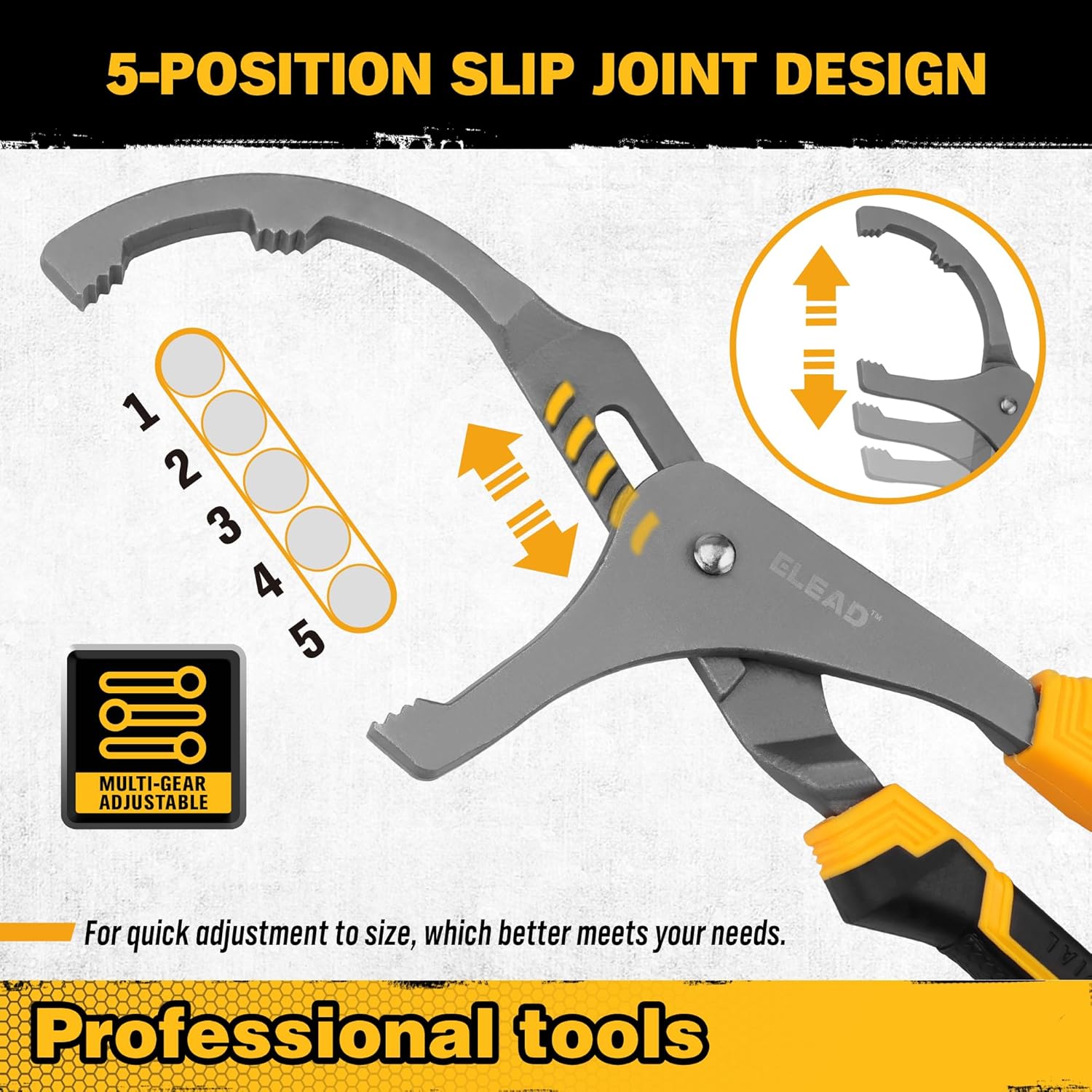 Hand Tools: Adjustable Oil Filter Wrench Set - 9" & 12" Pliers for Cars, Trucks, Motorcycles - Durable Carbon Steel, Ergonomic Grip, Easy Access Design