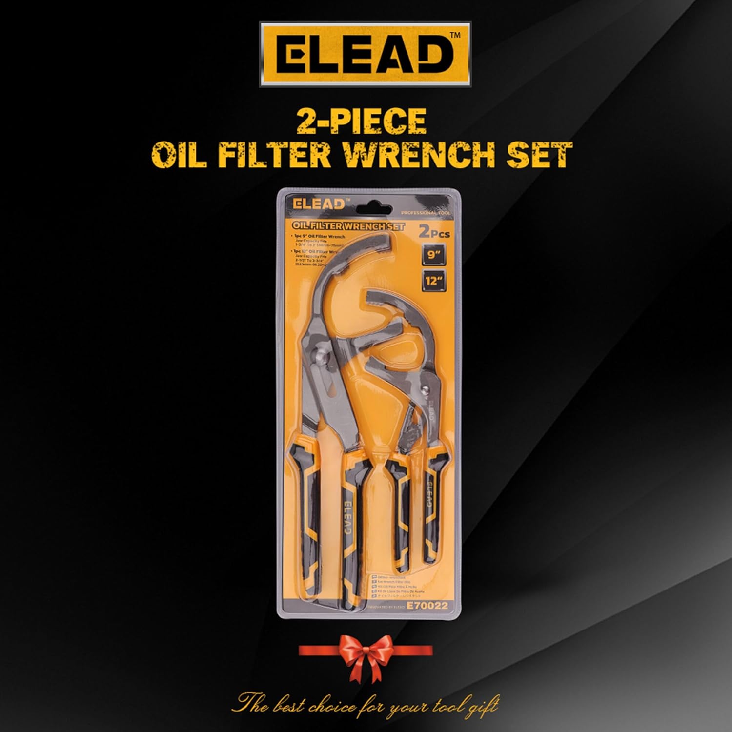 Hand Tools: Adjustable Oil Filter Wrench Set - 9" & 12" Pliers for Cars, Trucks, Motorcycles - Durable Carbon Steel, Ergonomic Grip, Easy Access Design