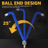 Fence & Gate Accessories: ELEAD 13Pc Extra Large Hex Key Set Long Allen Key Wrench Ball End Metric 2-19mm