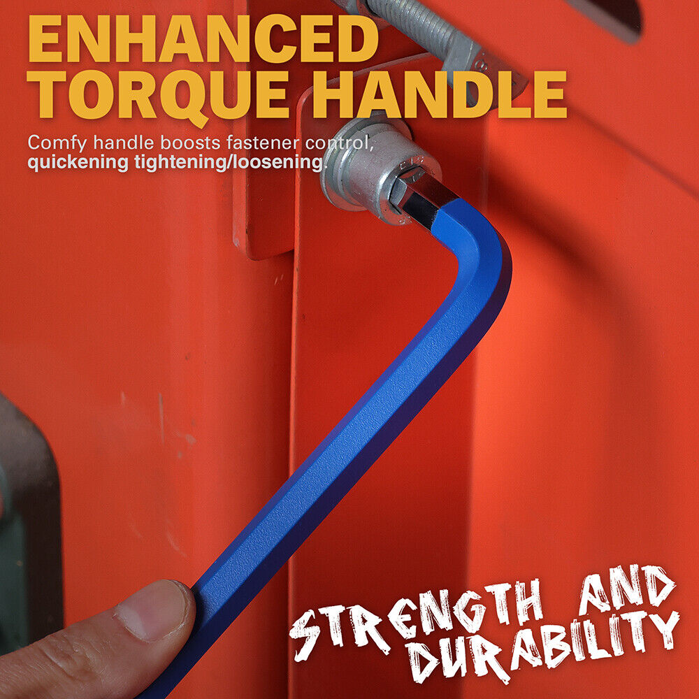 Fence & Gate Accessories: ELEAD 13Pc Extra Large Hex Key Set Long Allen Key Wrench Ball End Metric 2-19mm
