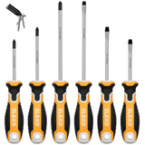 Hand Tools: ELEAD 6Pcs Magnetic Screwdriver Set Phillips Slotted Non-Slip Handle Crv