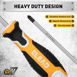 Hand Tools: ELEAD 6Pcs Magnetic Screwdriver Set Phillips Slotted Non-Slip Handle Crv