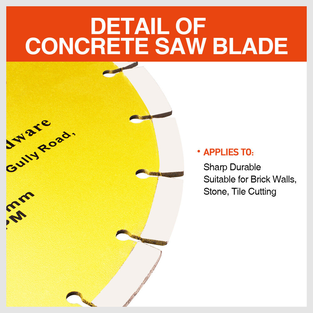 Saw Accessories: 300mm/12" Concrete Saw Blade Masonry Cutting Disc Circular Diamond Stone Cutter