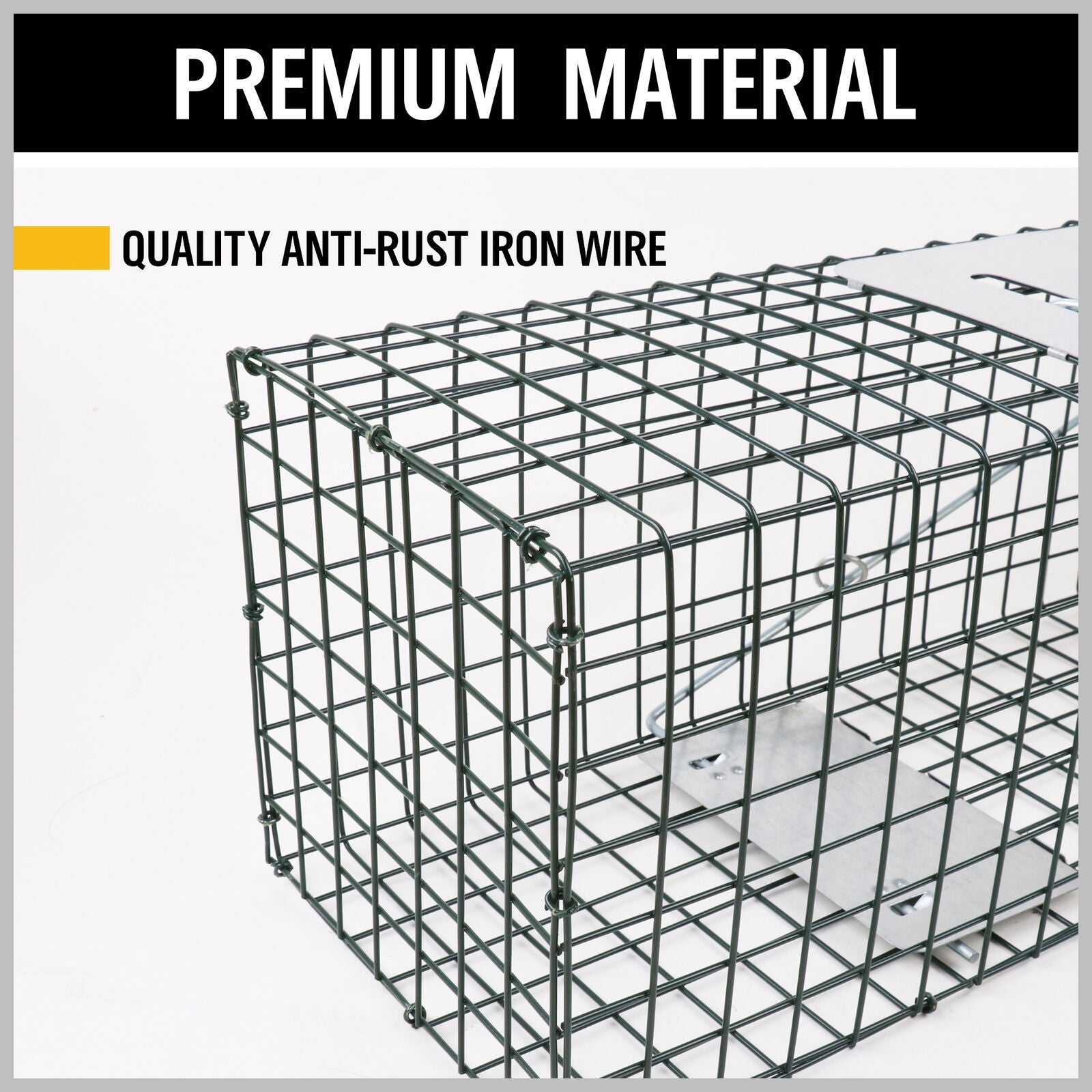 Animal Traps: VaKa Animal Trap Cage Humane Live Steel Catch Possum Fox Rat Cat Rabbit Bird