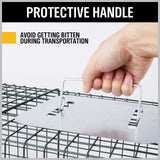 Animal Traps: VaKa Animal Trap Cage Humane Live Steel Catch Possum Fox Rat Cat Rabbit Bird